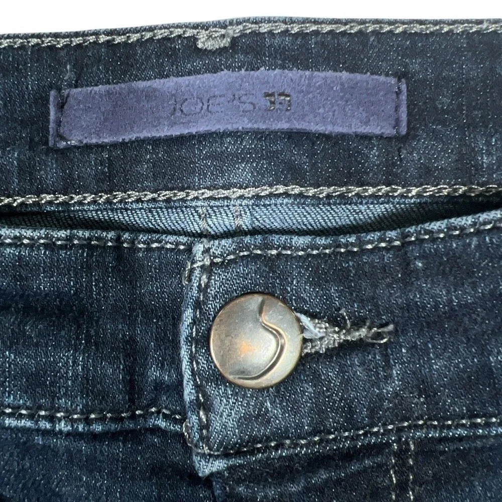 Joe's‎ Jeans Darby Straight Leg Women 31 Dark Blue Excellent Raw Hem TBGDBY5748